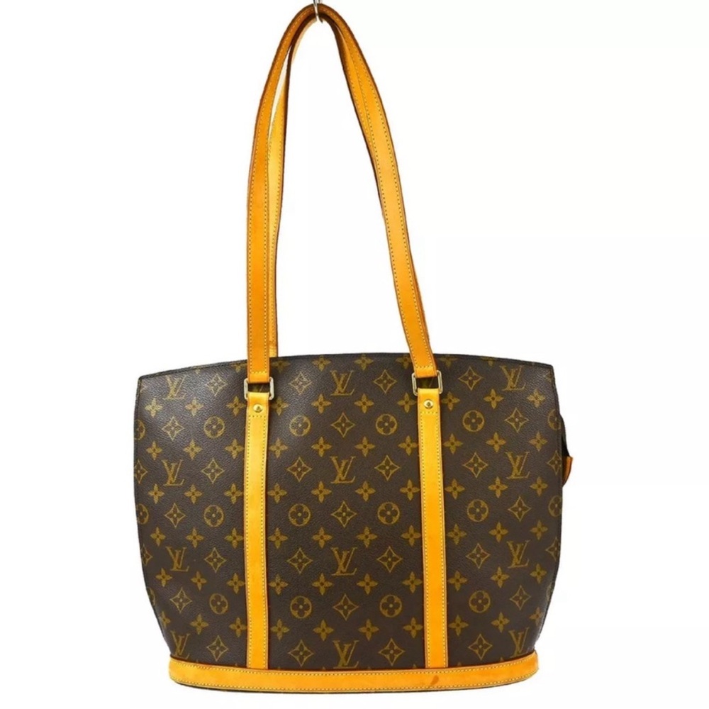 Louis Vuitton Brown and Yellow Monogram Tote